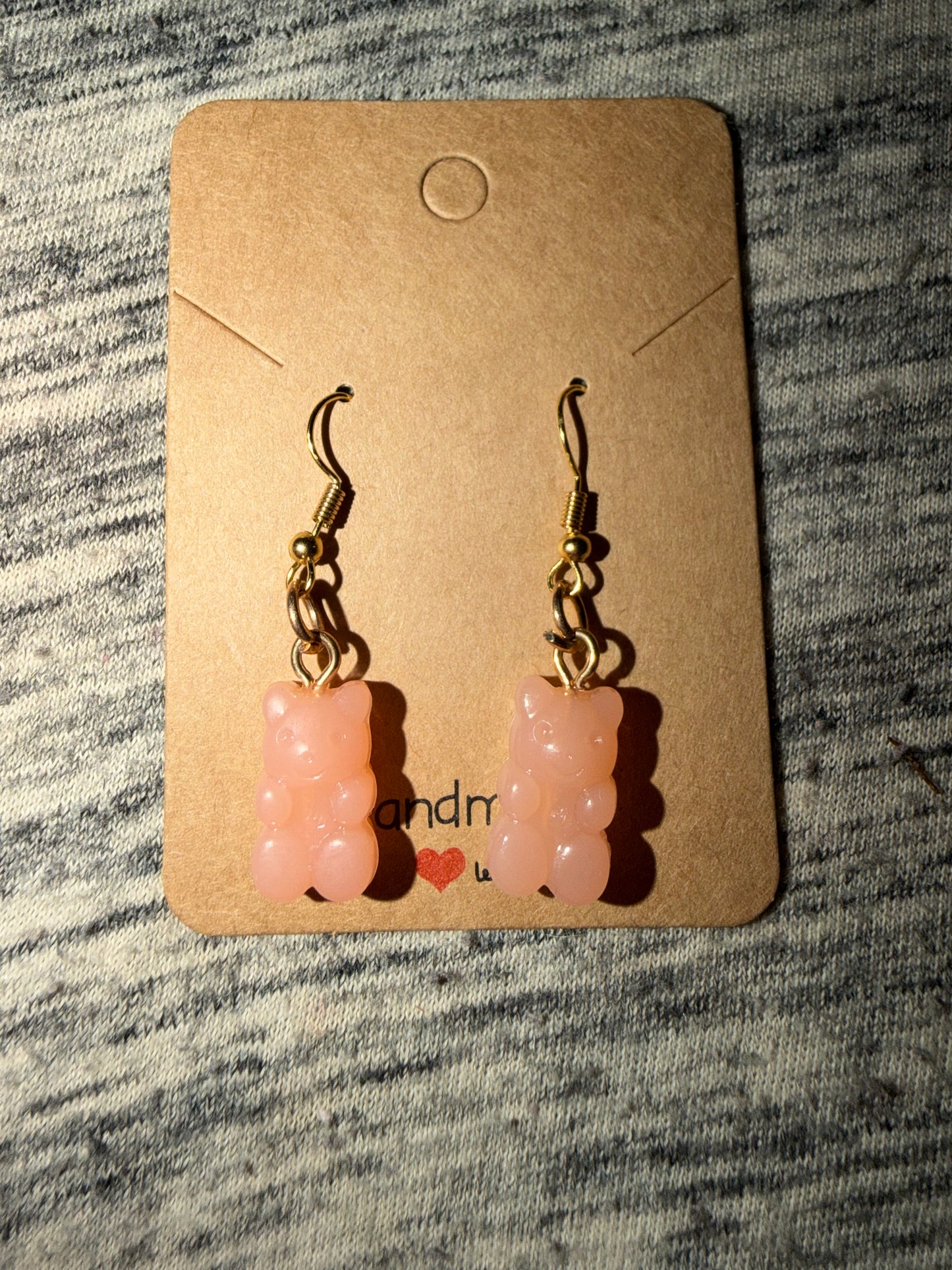 Orange Gummy Bear Earrings