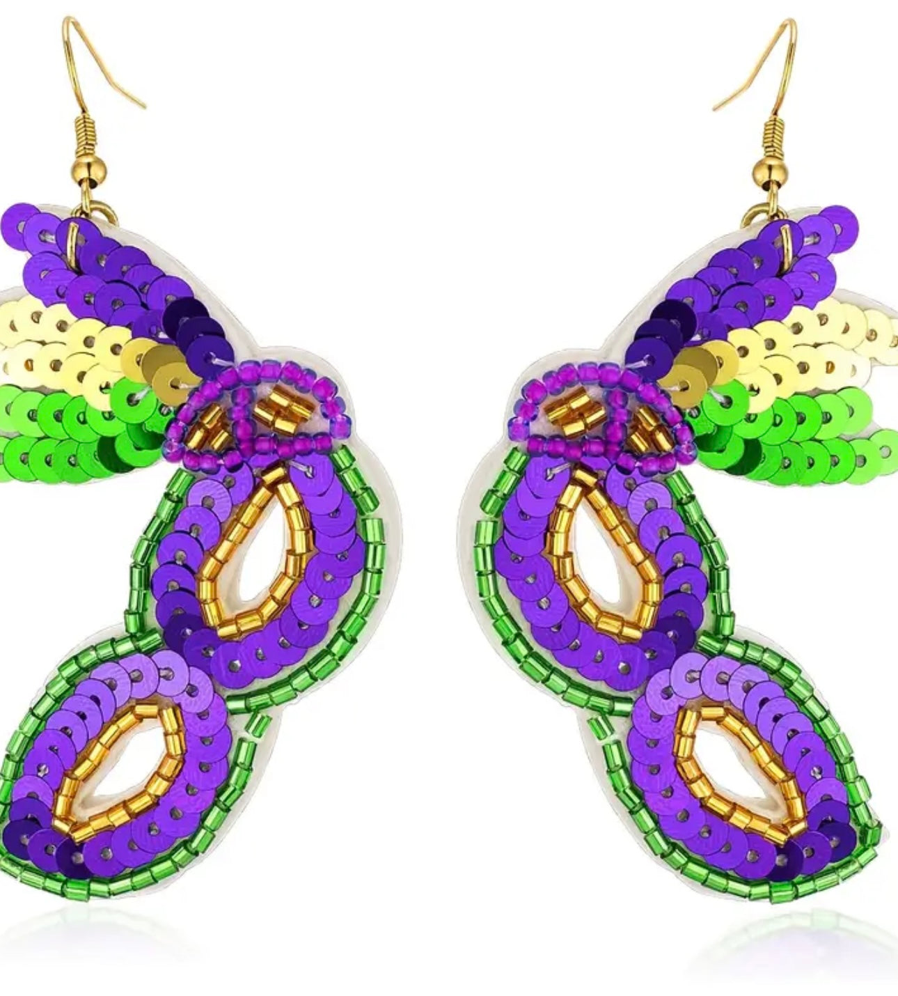 Madrid Gras Mask Earrings