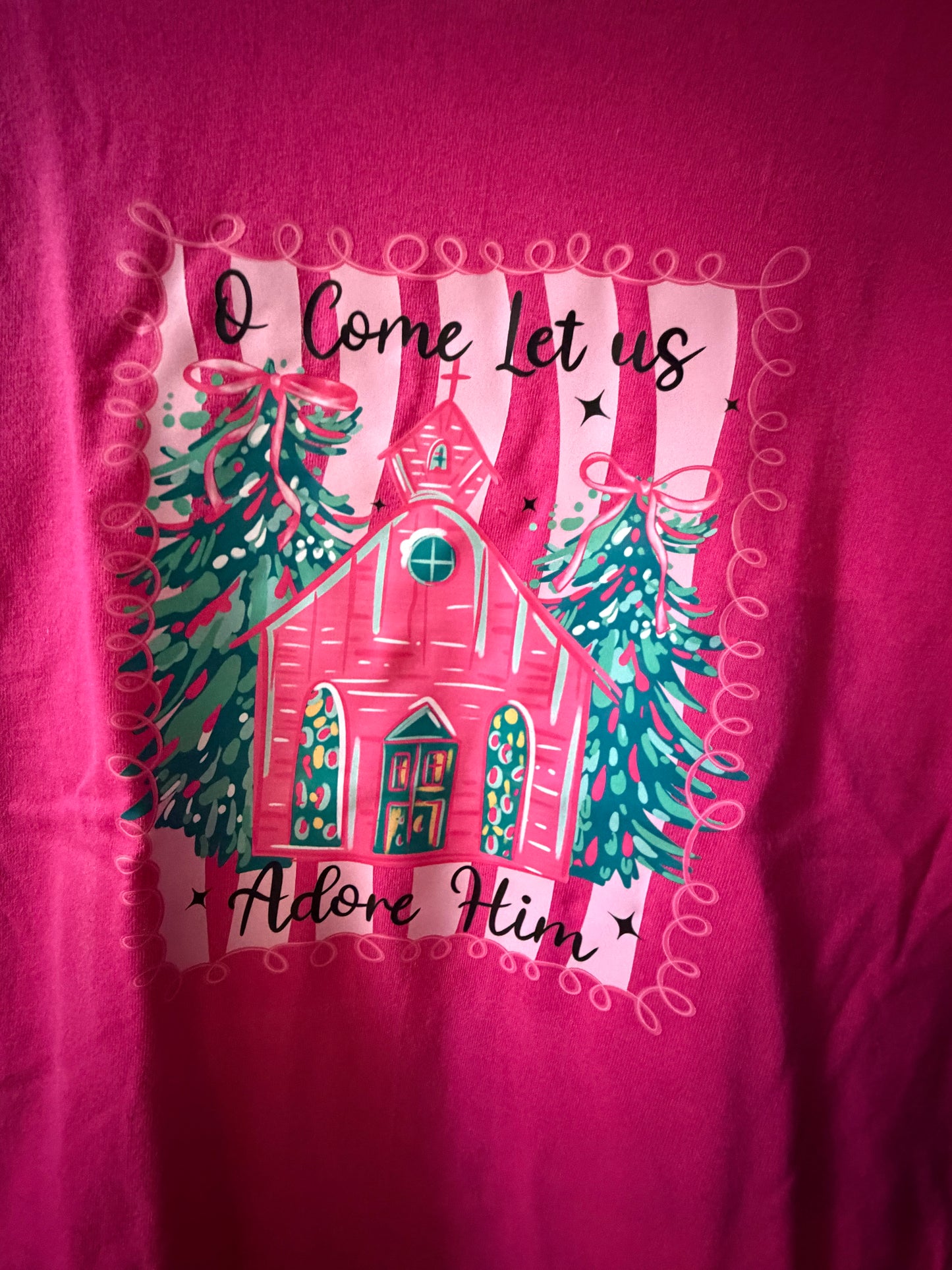 O Come Let Us Adore Him T-Shirt