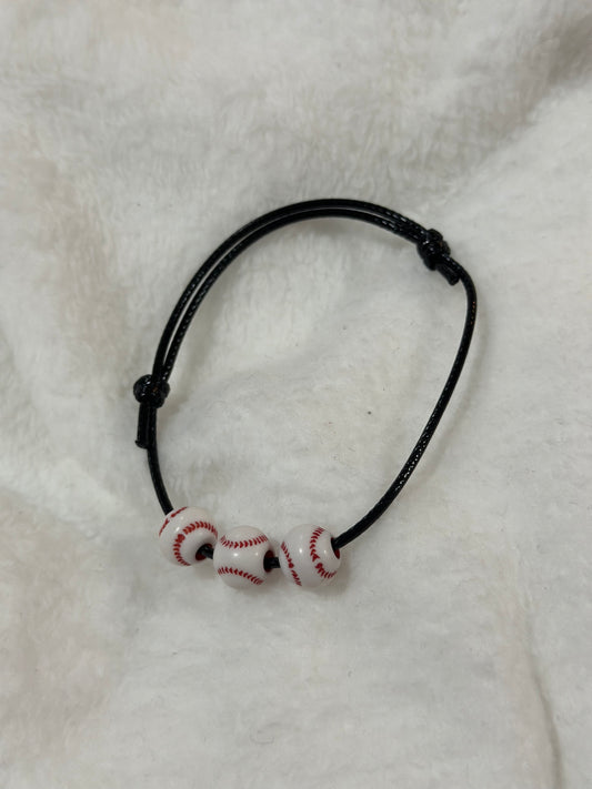Baseball Bracelet Black