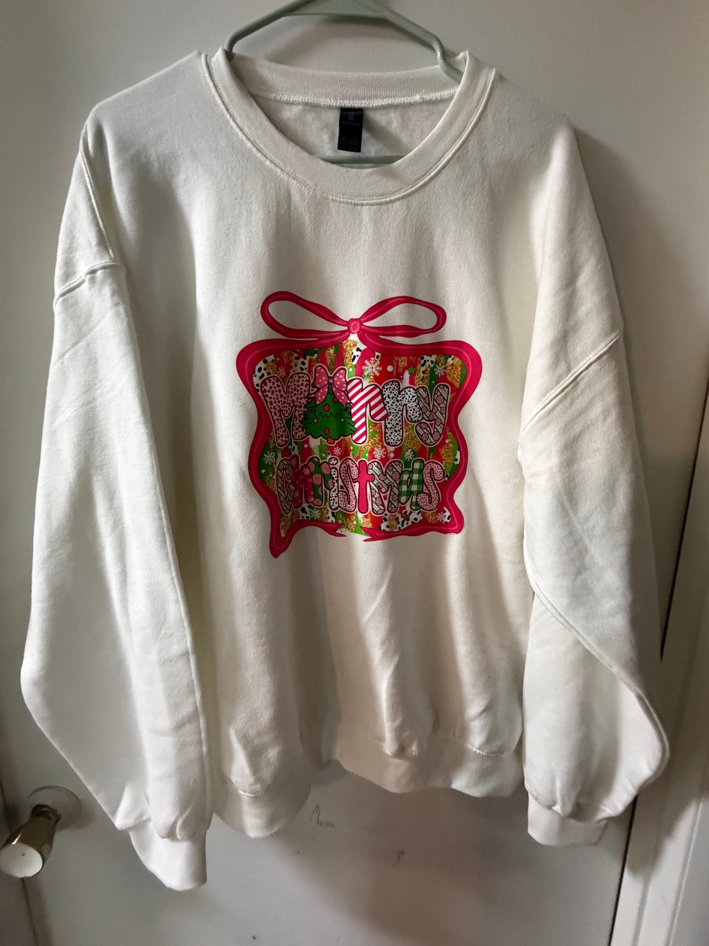 Merry Christmas White Sweatshirt