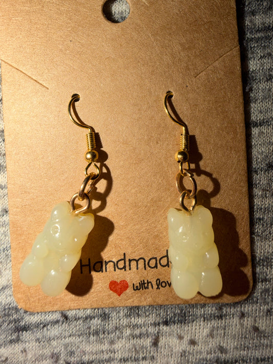 Yellow Gummy Bear Earrings