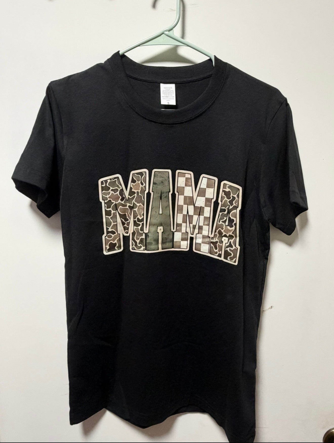 Mama Camo Black T-Shirt
