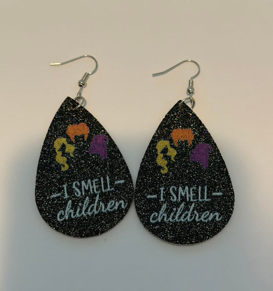 I Smell Children Teardrop Earrings