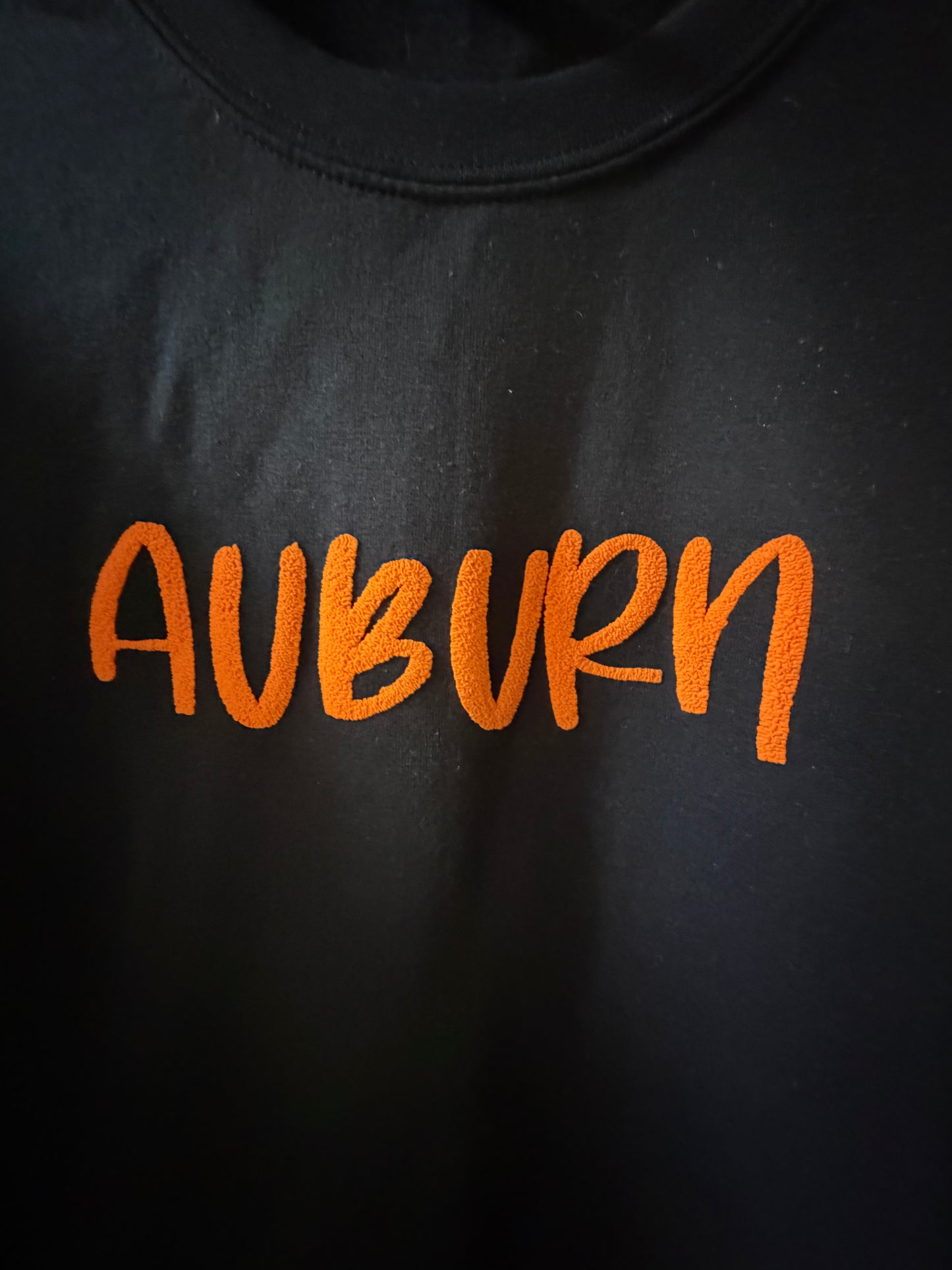 Auburn Puff Vinyl Sweatshirt