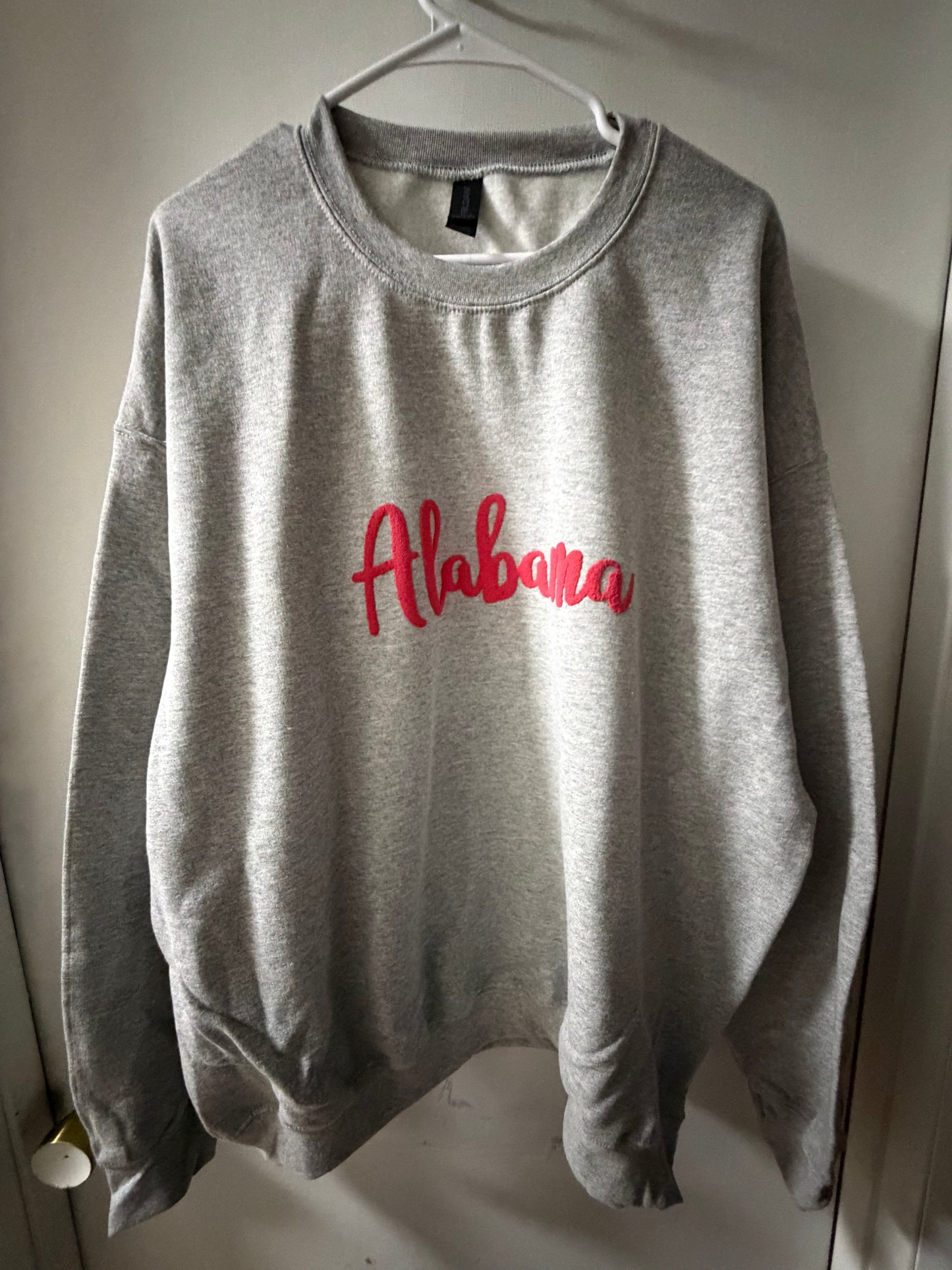 Alabama Puff Vinyl Gray Sweatshirt