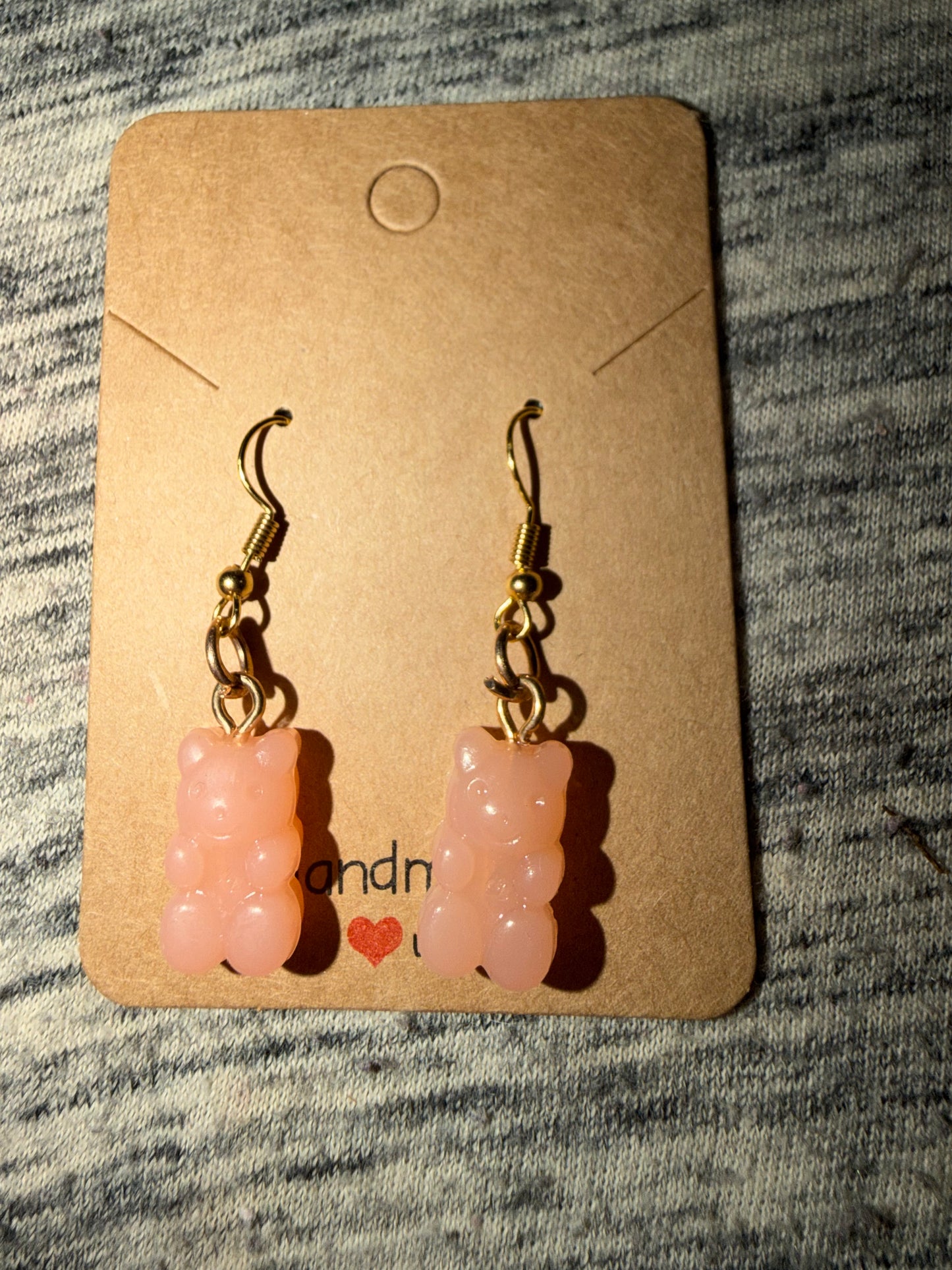 Orange Gummy Bear Earrings