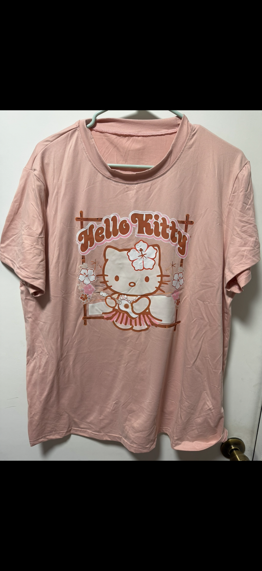 Hello Kitty Hawaiian Pink T-Shirt