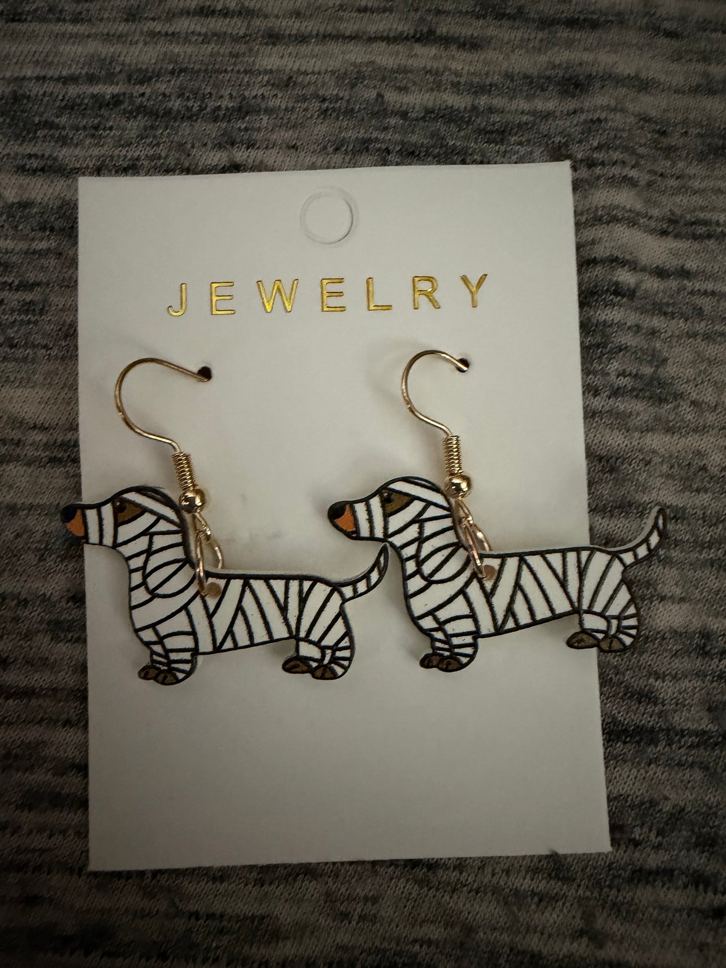 Mummy Dachshund Earrings