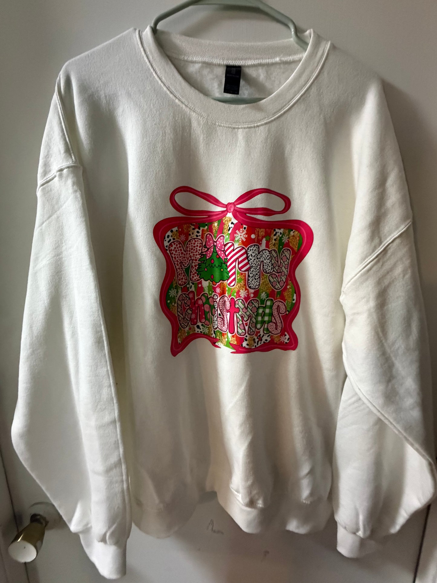 Merry Christmas White Sweatshirt