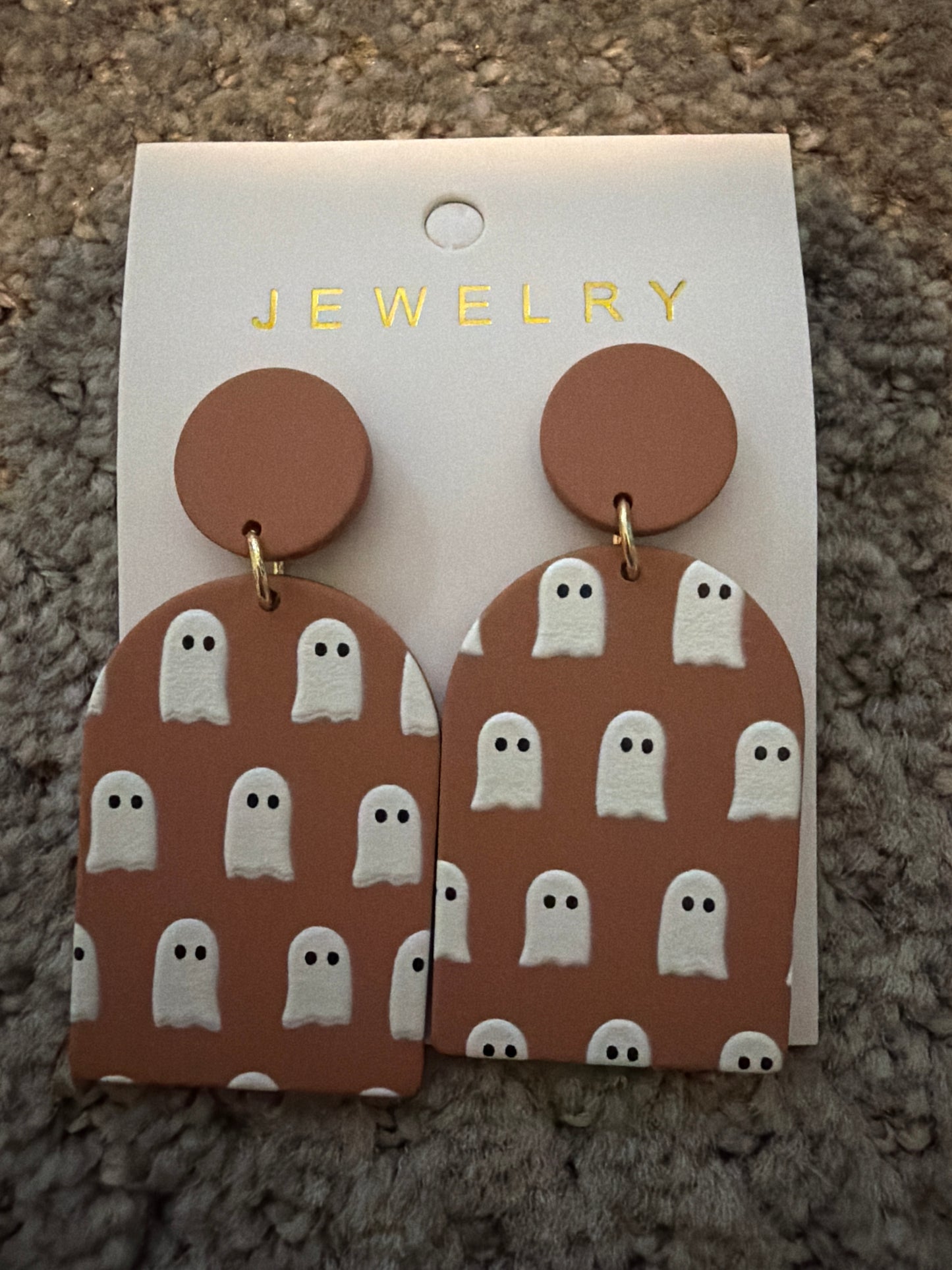 Ghost Tan Earrings