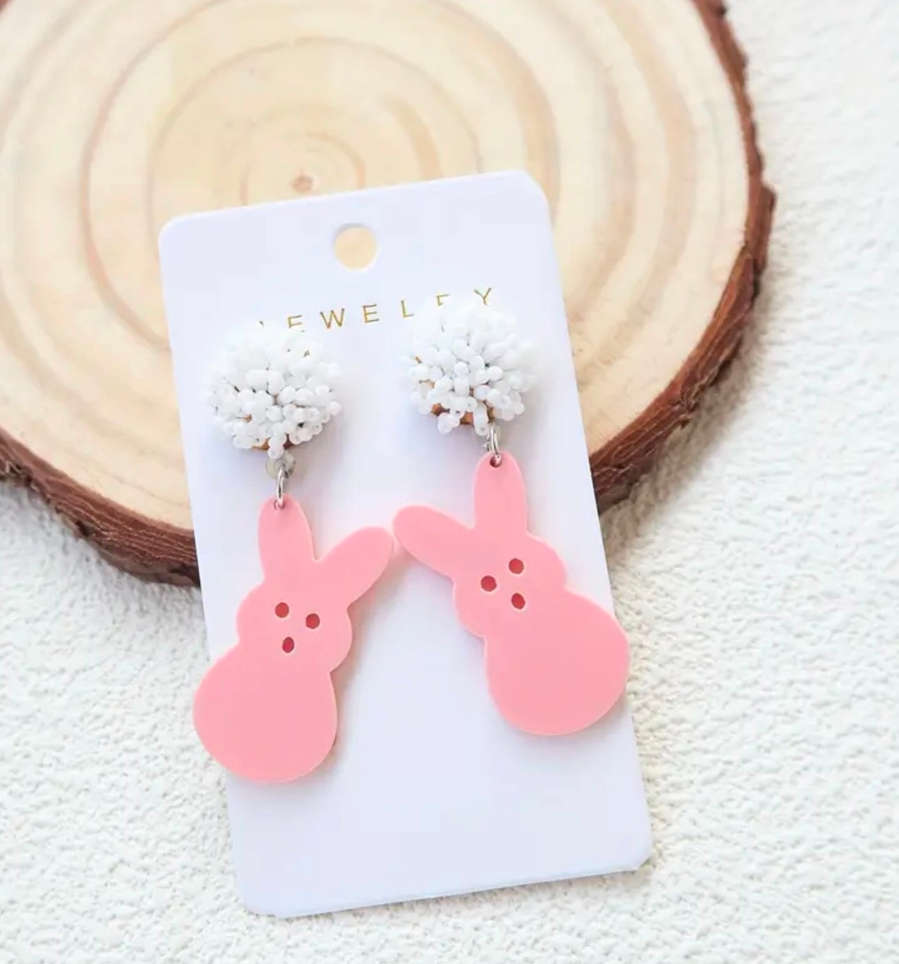 Rabbit Beaded Earrings