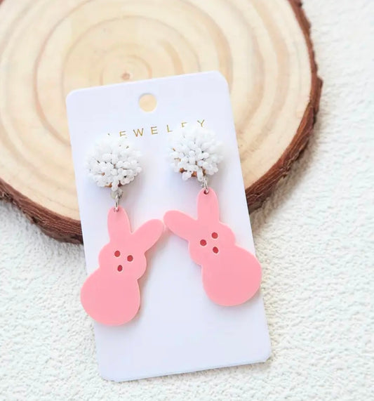 Rabbit Beaded Earrings