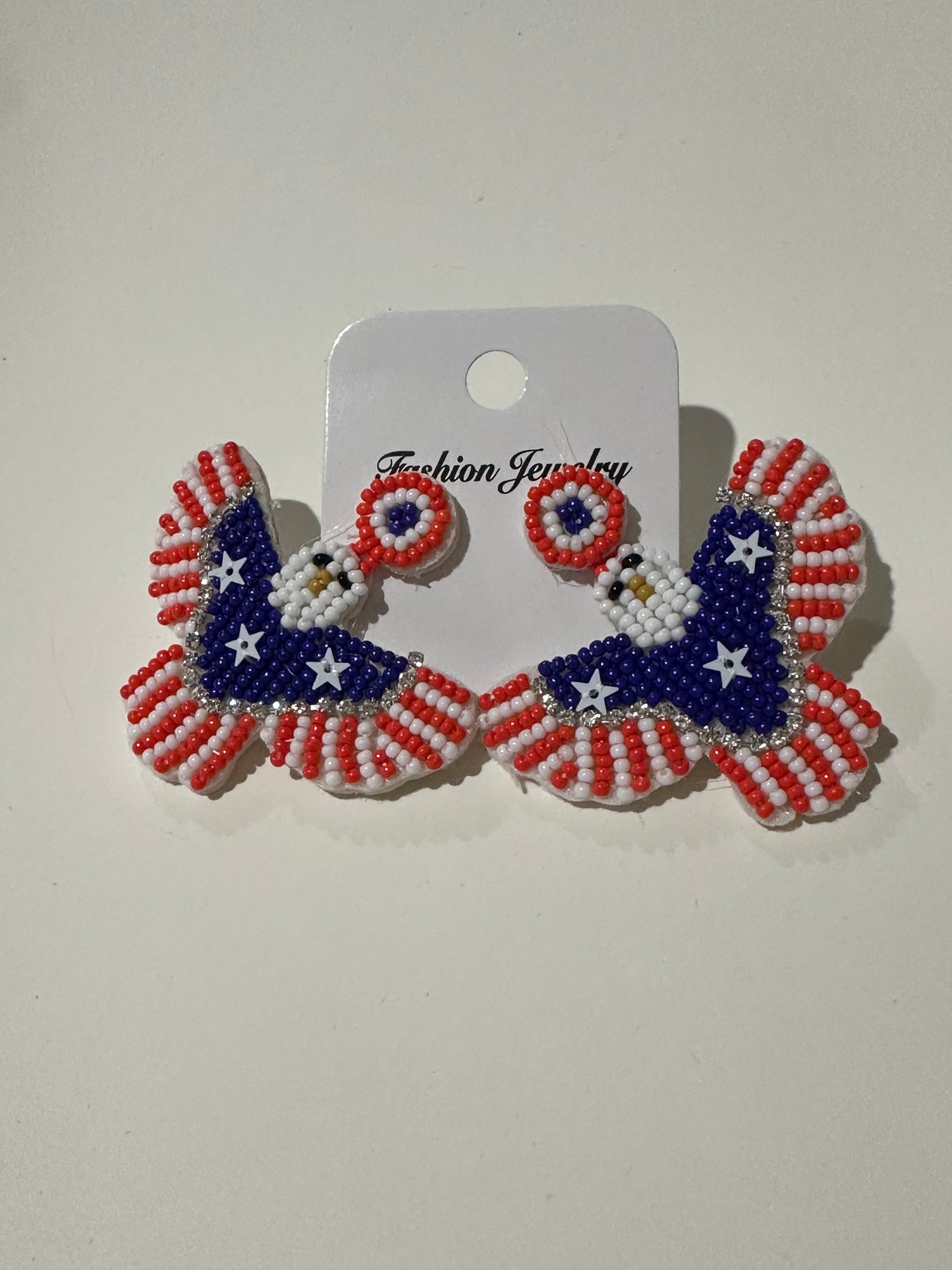 Patriotic Eagle USA Earrings
