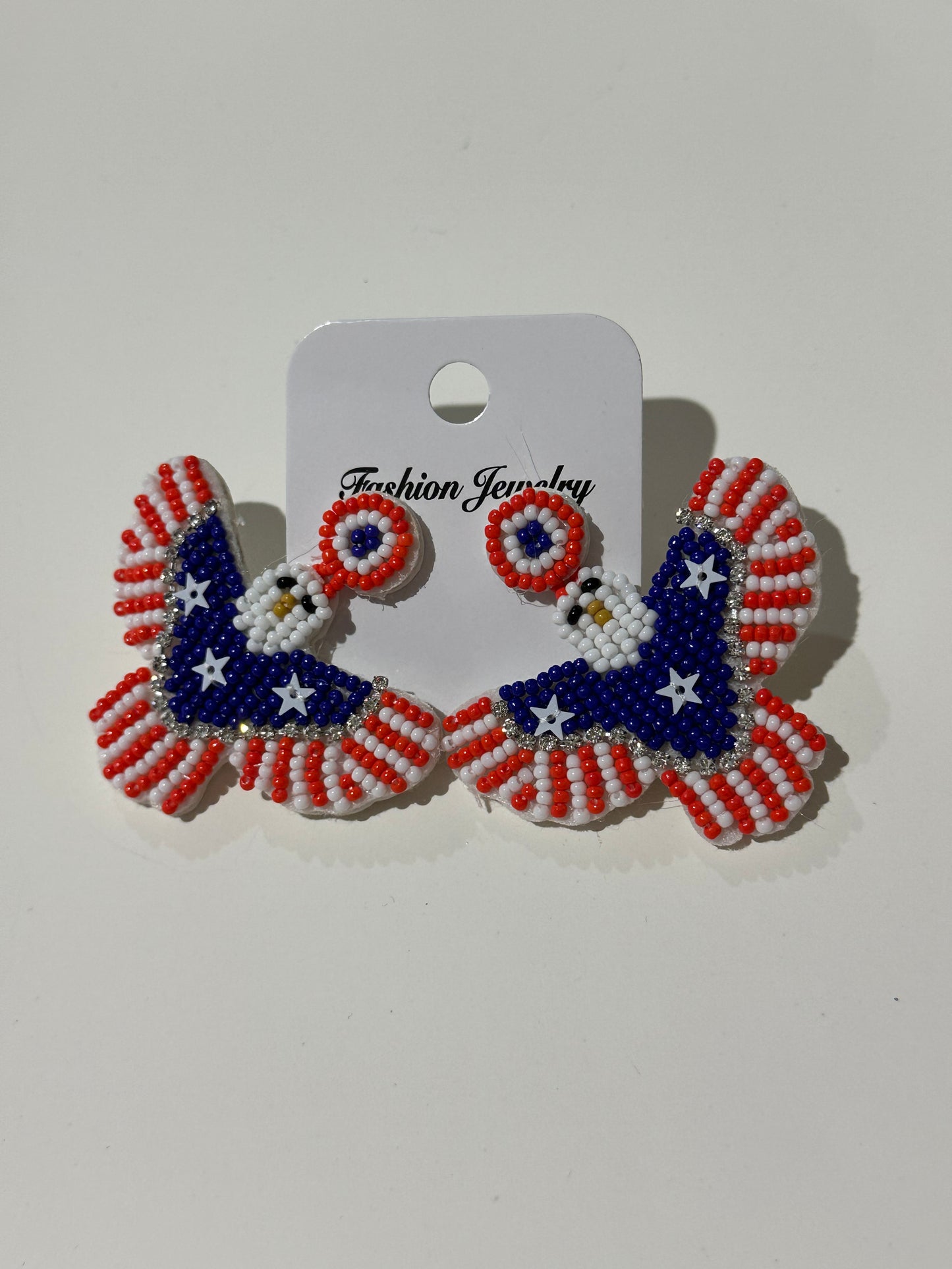 Patriotic Eagle USA Earrings