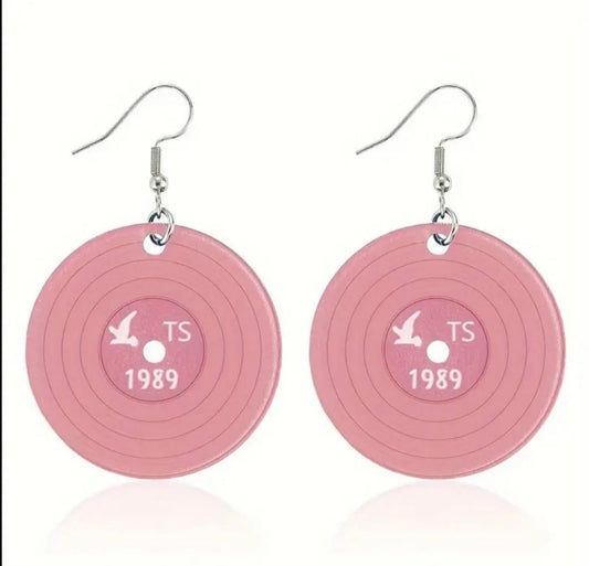 Taylor Swift Record Earrings 1989