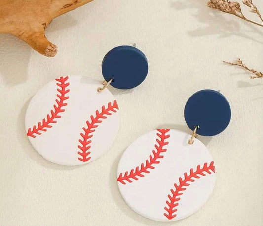 Baseball Earrings